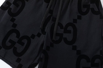 Bermuda Moletom Gucci GG Logo Negro