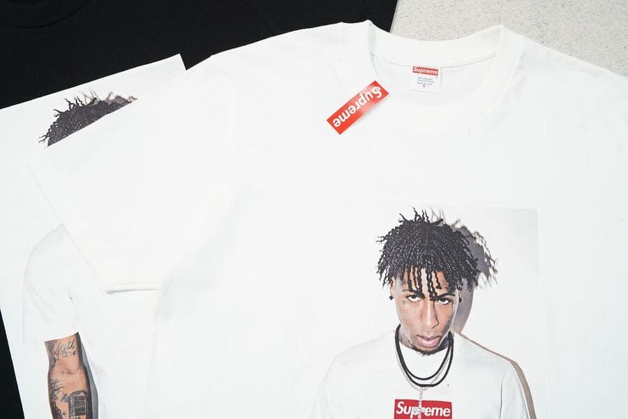 Playera Supreme NBA Youngboy White