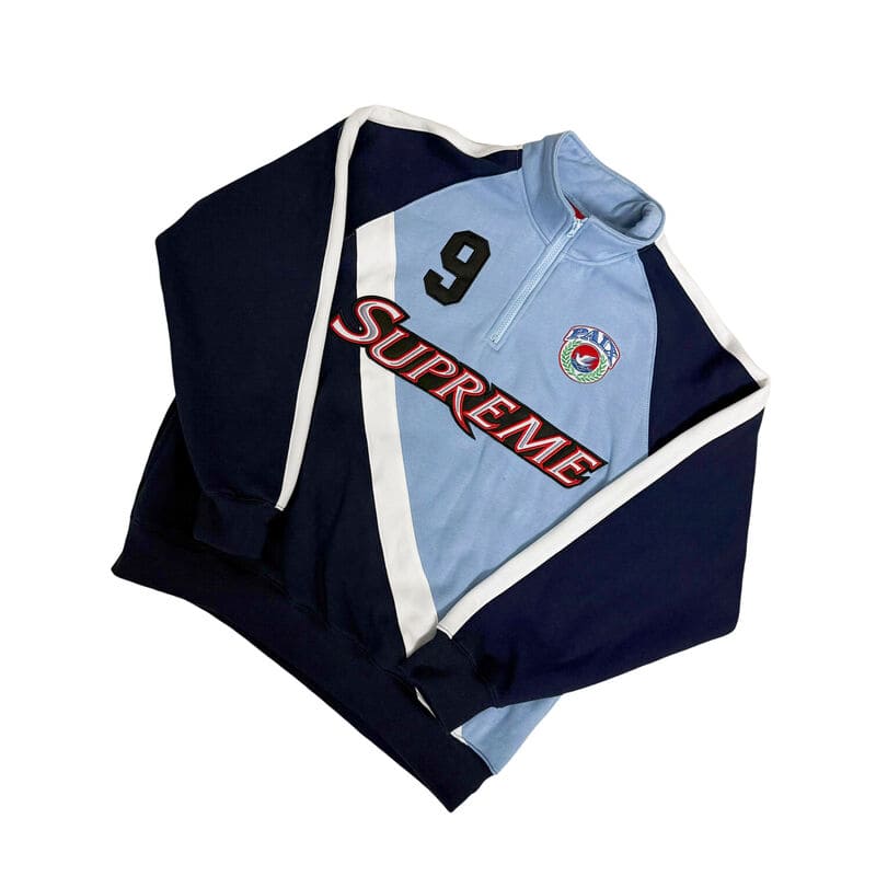 Chamarra Supreme Equipe Half Zip Azul