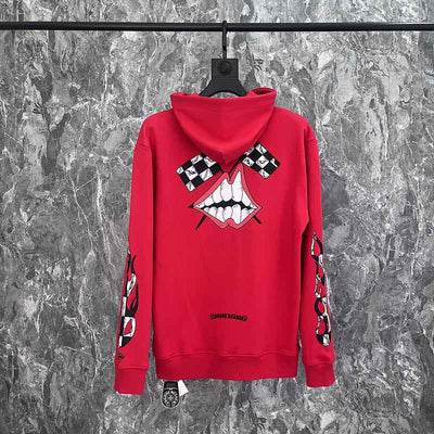 Moletom Chrome Hearts x Matty Boy Flames Rojo