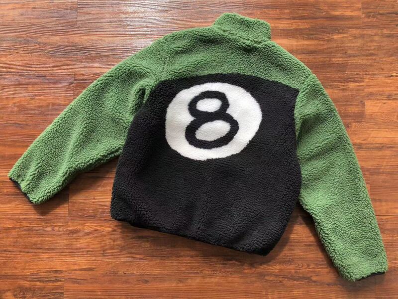 Chamarra Stussy 8 Ball Sherpa Dupla Face