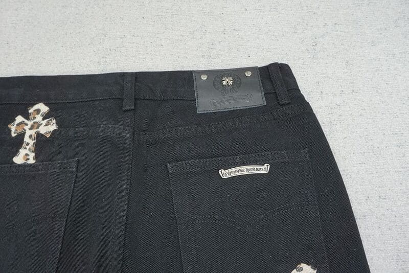 Pantalón Jeans Chrome Hearts Green & Leopard Cross