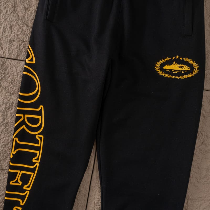 Conjunto Corteiz Superior Royale Negro/Amarillo