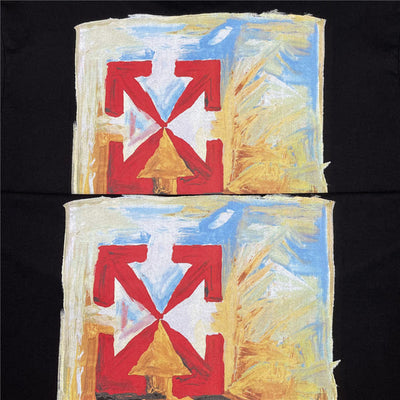 Playera Off-White Arrow On Canvas Print