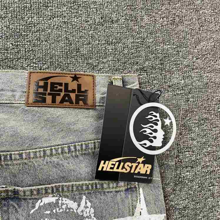 Pantalón Hellstar Torn Jeans Logo