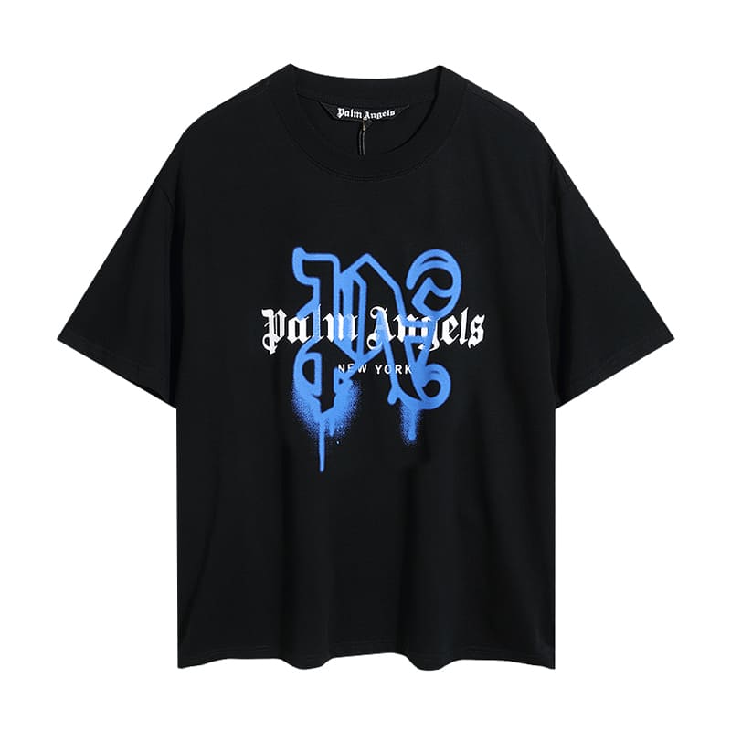 Playera Palm Angels New York Spray Logo Oversized
