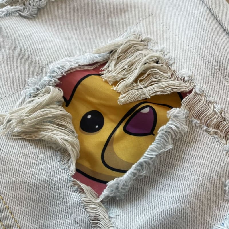 Pantalón Jeans Drew House Distressed Bear