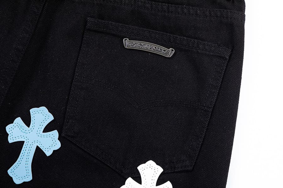 Pantalón Chrome Hearts Jeans Cross White/Blue