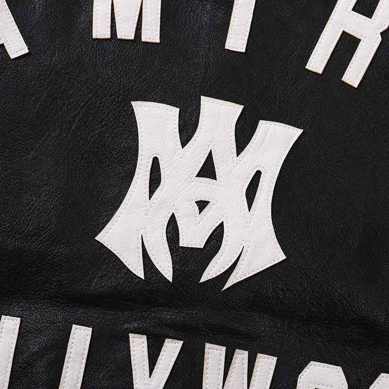 Chamarra Amiri MA Hollywood bomber Leather Black