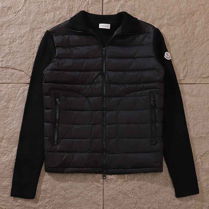 Chamarra Moncler Matelassê knitting Preta