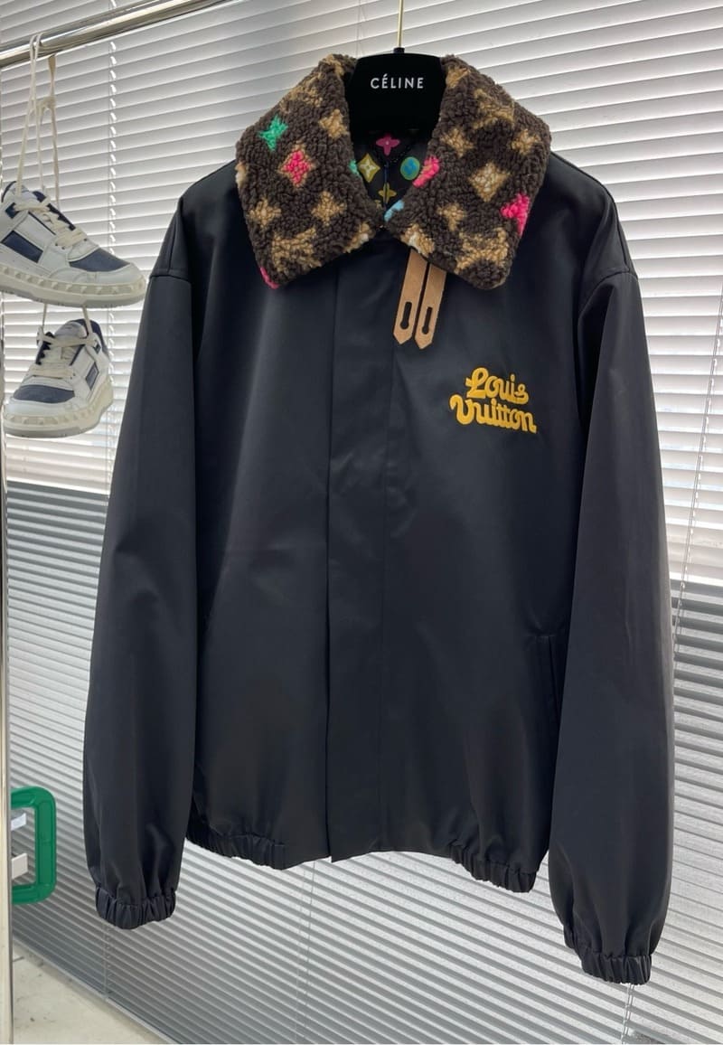 Chamarra Louis Vuitton  Aviator Monogram Fleece Collar