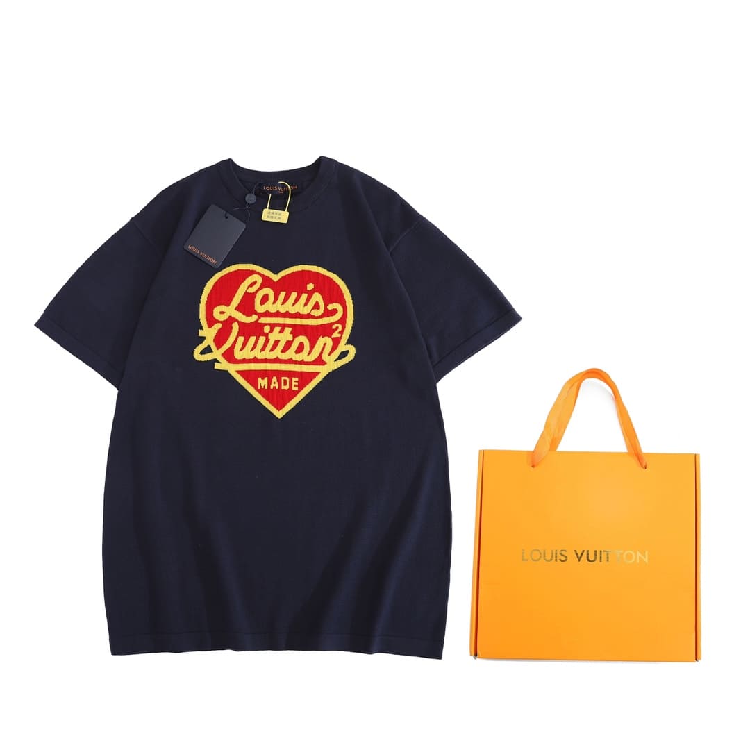 Playera Louis Vuitton x Nigo Intarsia Jacquard Heart