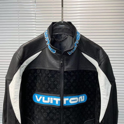 Chamarra Piel Louis Vuitton Leather Mix Biker