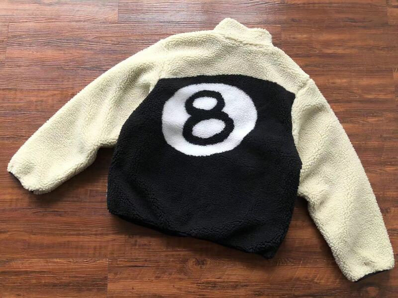 Chamarra Stussy 8 Ball Sherpa Dupla Face