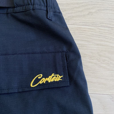 Pantalón Corteiz Cargo Preta y Amarillo