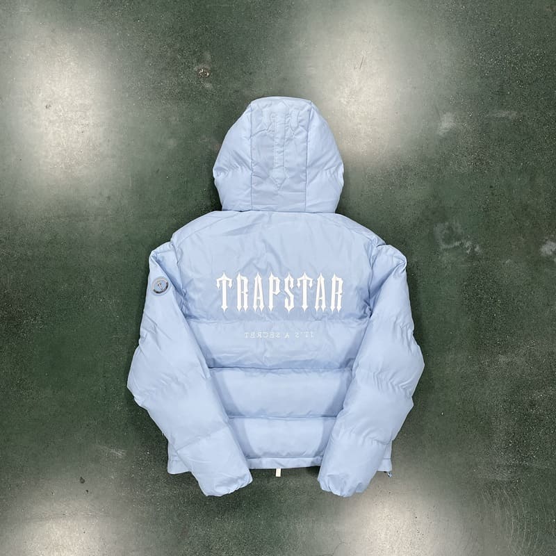 Chamarra Puffer Trapstar Decoded 2.0 Ice Blue