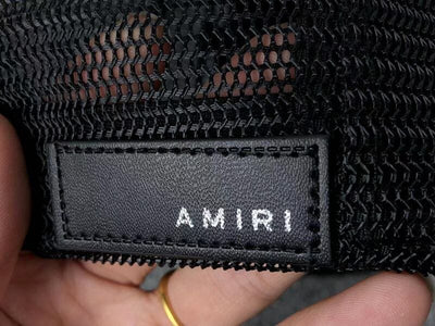 Gorra Amiri Trucker AM Paint Drip Logo Negro
