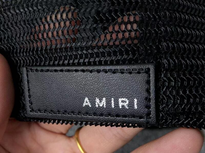Gorra Amiri Trucker AM Paint Drip Logo Negro