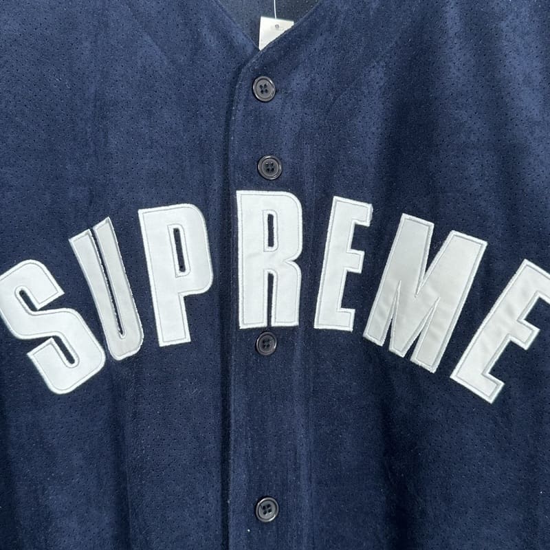 Playera Supreme Ultrasuede Mesh Baseball Azul