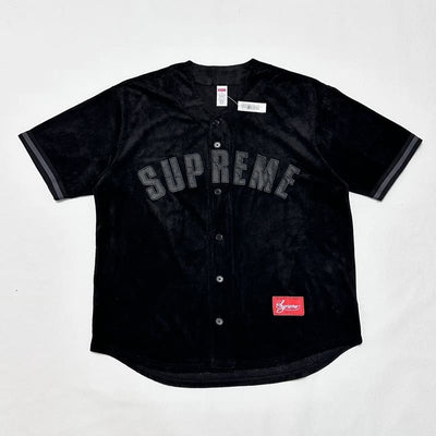 Playera Supreme Ultrasuede Mesh Baseball Negro