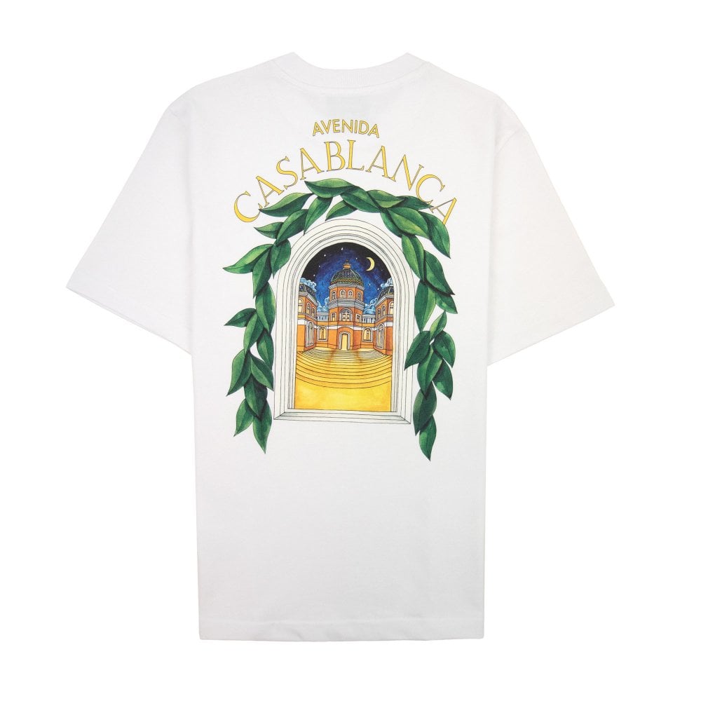 Playera Casablanca Avenida White