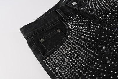 Bermuda Purple Brand Jeans Crystal Black