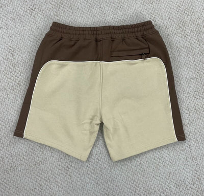 Conjunto Synaworld Pipe Hoodie & Shorts Beige