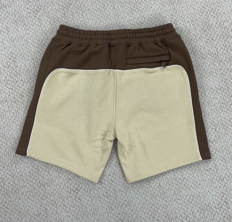 Conjunto Synaworld Pipe Hoodie & Shorts Beige