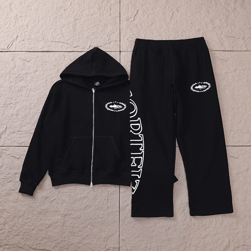 Conjunto Corteiz Superior Royale Negro/Blanco
