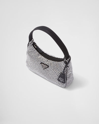 Bolsa en Cetim con Cristais Prada Re-Edition 2000