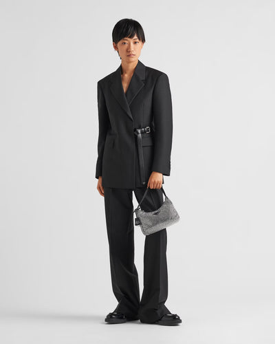 Bolsa en Cetim con Cristais Prada Re-Edition 2000