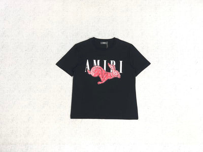 Playera Amiri Rabbit Logo Black