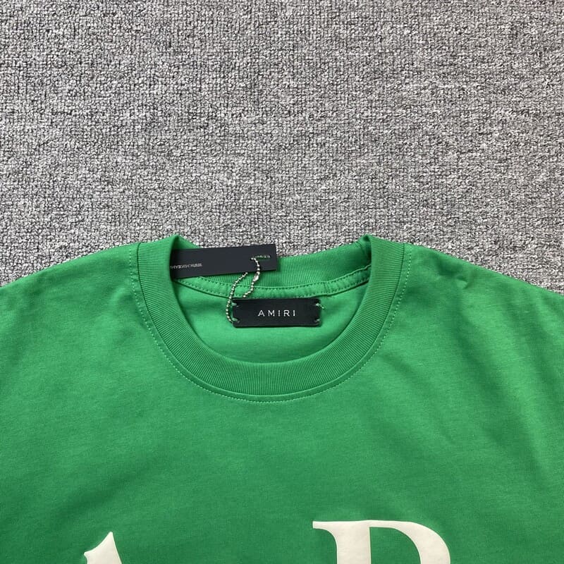 Playera Amiri Staggered Logo Verde