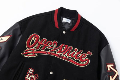 Chamarra Off-White x AC Milan Black Red