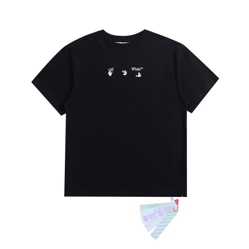 Playera Off-White Peace Worldwide Black