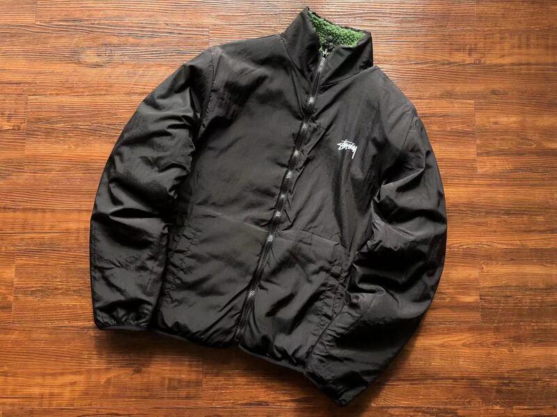 Chamarra Stussy 8 Ball Sherpa Dupla Face