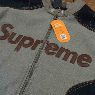 Chamarra Supreme x Vanson Leathers Cordura Denim