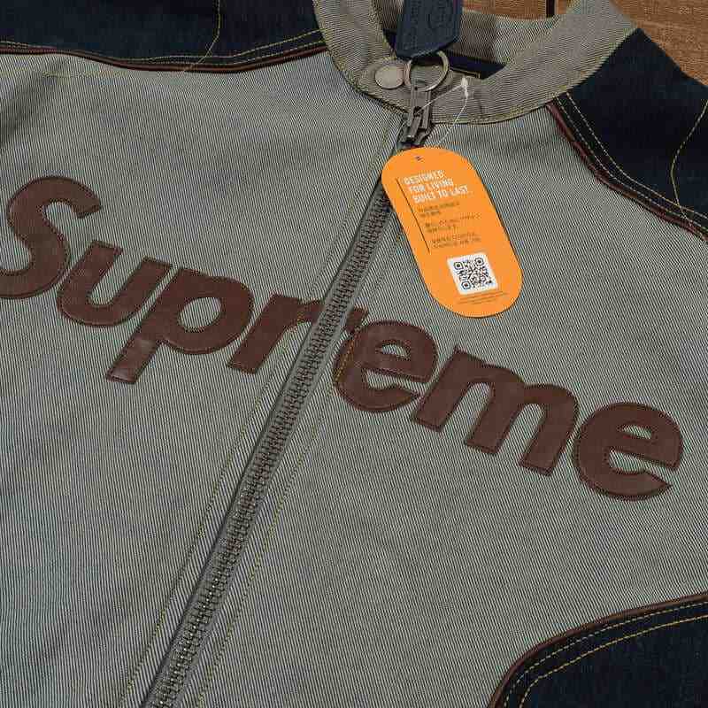 Chamarra Supreme x Vanson Leathers Cordura Denim