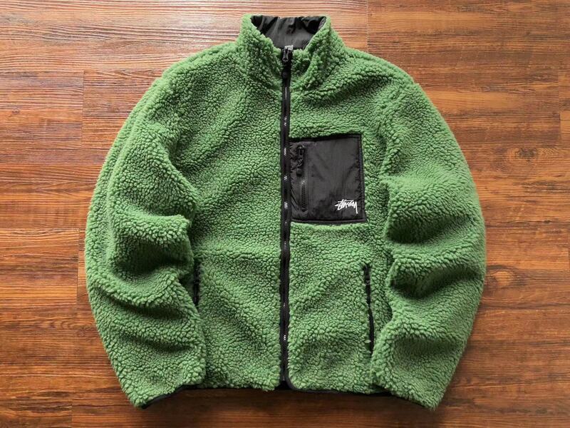 Chamarra Stussy 8 Ball Sherpa Dupla Face