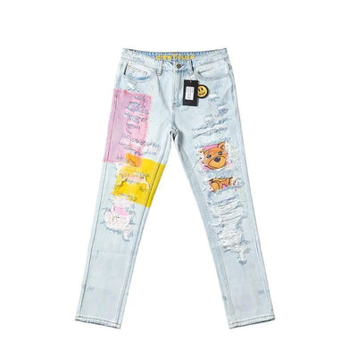 Pantalón Jeans Drew House Distressed Bear
