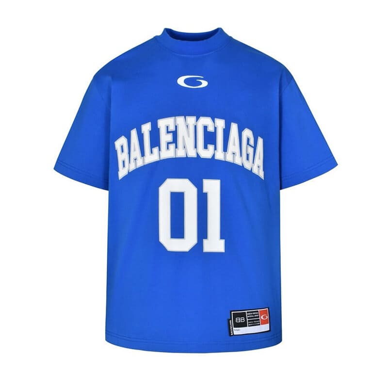 Playera Balenciaga Basketball Series Azul