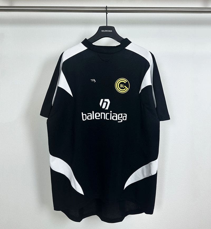Playera Balenciaga Soccer T-Shirt 'BlackWhite'