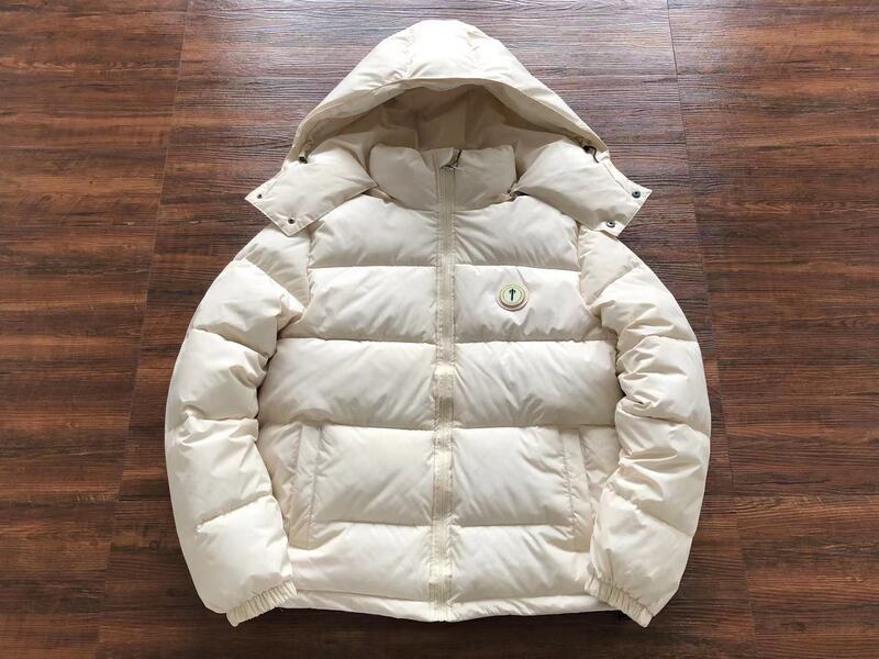 Chamarra Puffer Trapstar Irongate Hooded Cream