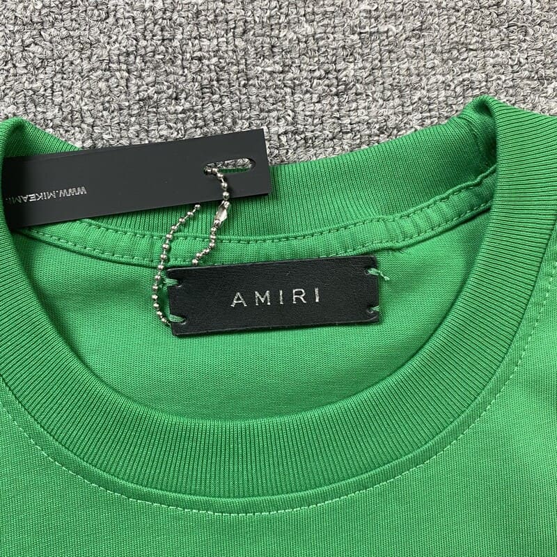 Playera Amiri Staggered Logo Verde