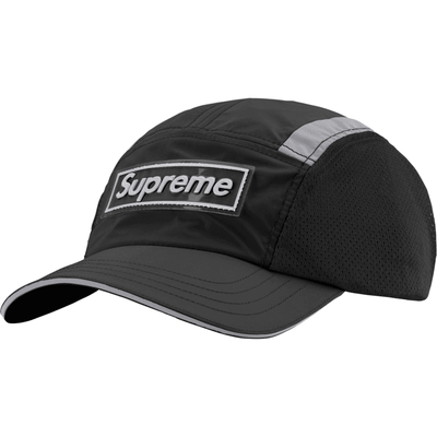 Gorra Supreme Side Mesh Camp Cap Negro (Reflective)