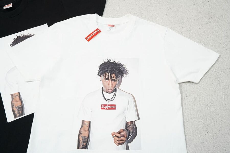 Playera Supreme NBA Youngboy White
