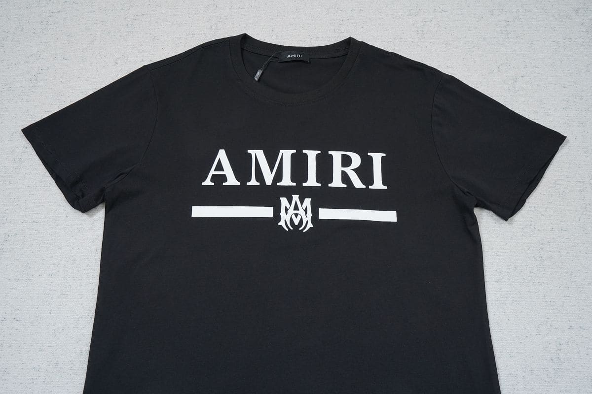 Playera Amiri Bar Logo Black