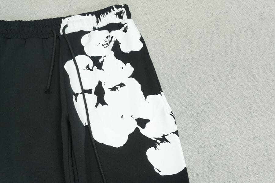 Pantalón Denim Tears Big Cotton Wreath Black