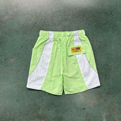 Shorts Corteiz Verde Claro Blanco