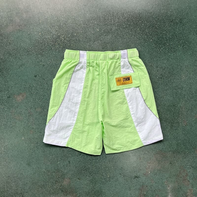 Shorts Corteiz Verde Claro Blanco
